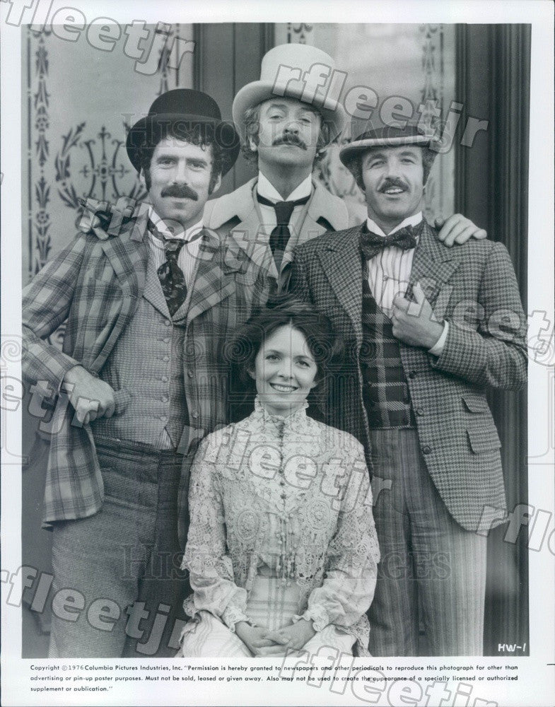 1976 Actors Elliott Gould, Michael Caine, James Caan Press Photo ady979 - Historic Images