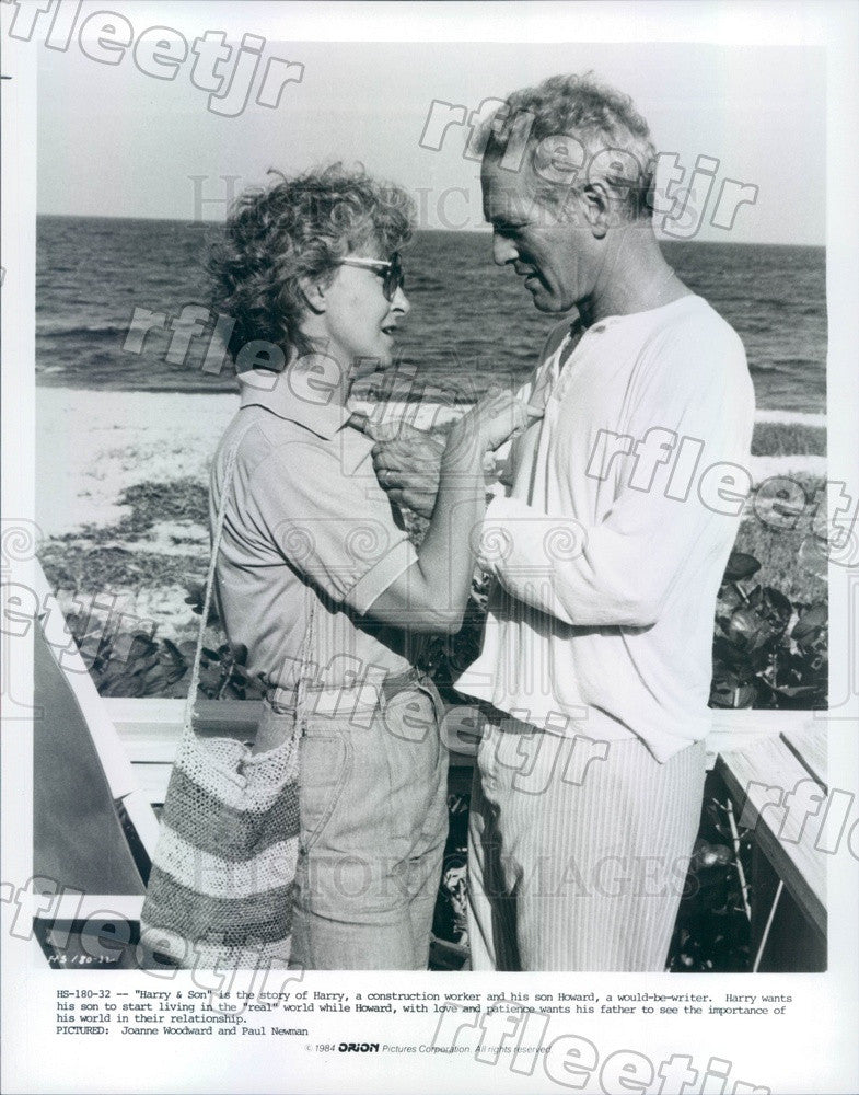 1984 Oscar Winning Actors Joanne Woodward &amp; Paul Newman Press Photo ady981 - Historic Images