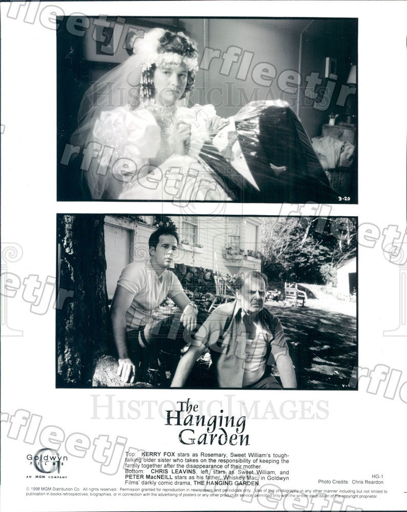 1998 Actors Kerry Fox, Chris Leavins, Peter MacNeill in Film Press Photo ady983 - Historic Images
