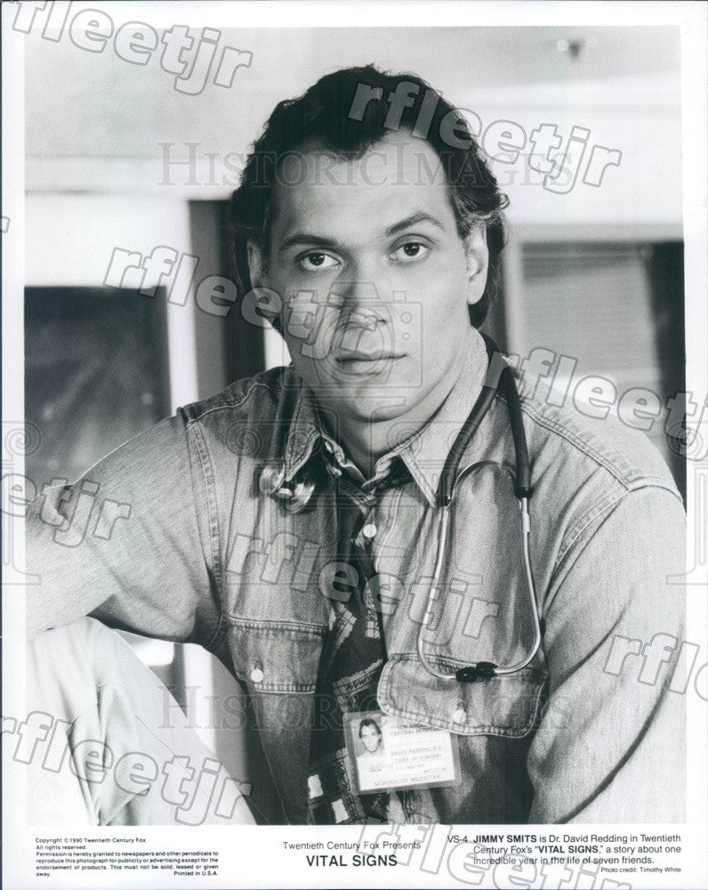 1990 American Hollywood Actor Jimmy Smits in Film Vital Signs Press Photo adz127 - Historic Images