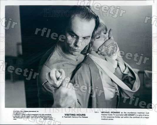 1981 Actors Michael Ironside & Oscar Winner Lee Grant in Film Press Photo adz135 - Historic Images