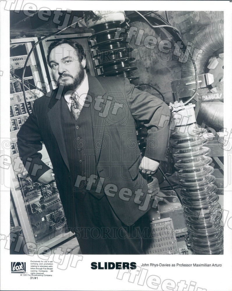 1995 Welsh Actor John Rhys Davies On TV Show Sliders Press Photo Adz14 1995-welsh-actor-john-rhys-davies-on-tv-show-sliders-press-photo-adz14