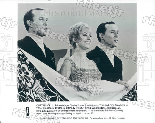 1993 Oscar Winning Actor Shirley Jones, Tom & Dick Smothers Press Photo adz167 - Historic Images