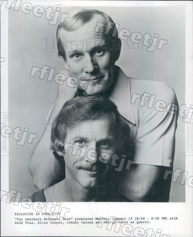 Undated Comedians The Smothers Brothers, Tom &amp; Dick Press Photo adz169 - Historic Images