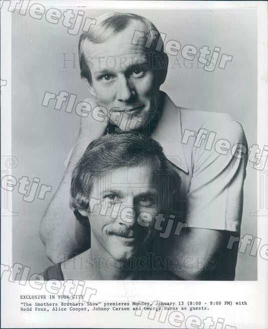 Undated Comedians The Smothers Brothers, Tom & Dick Press Photo adz169 - Historic Images
