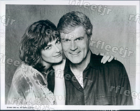 1990 Actors Don Murray & Lisa Blount on Sons And Daughters Press Photo adz179 - Historic Images