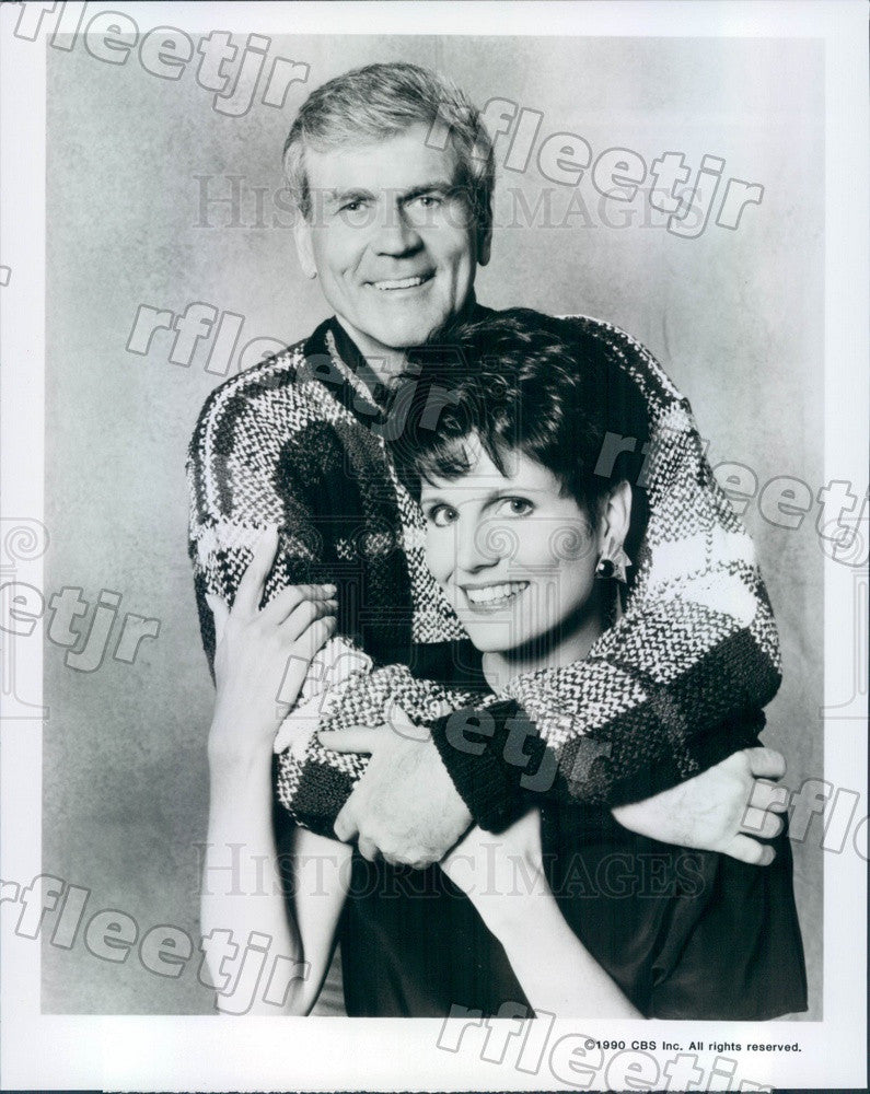 1990 Actors Lucie Arnaz &amp; Don Murray on Sons And Daughters Press Photo adz189 - Historic Images