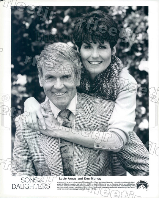 1990 Actors Lucie Arnaz & Don Murray on Sons And Daughters Press Photo adz191 - Historic Images