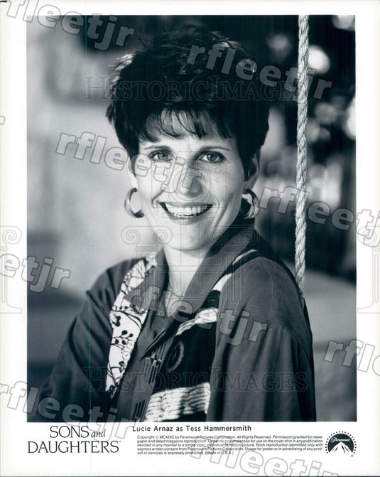 1990 Actress Lucie Arnaz on TV Show Sons And Daughters Press Photo adz197 - Historic Images