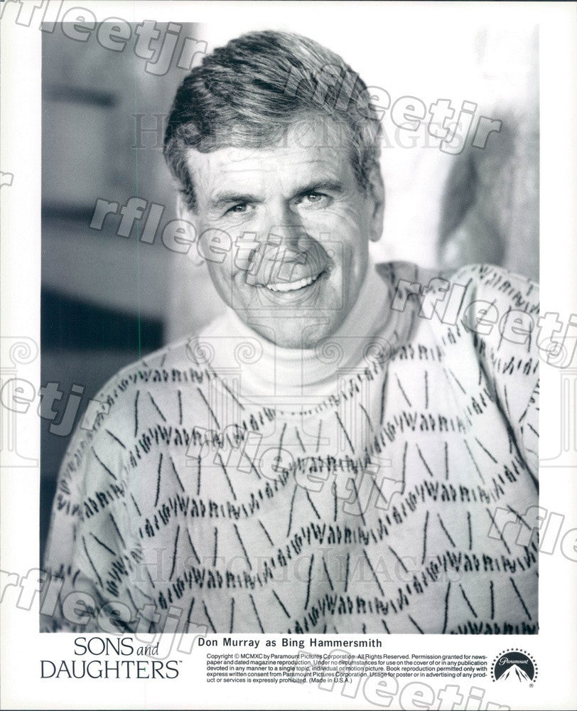 1990 Hollywood Actor Don Murray on TV Show Sons And Daughters Press Photo adz199 - Historic Images