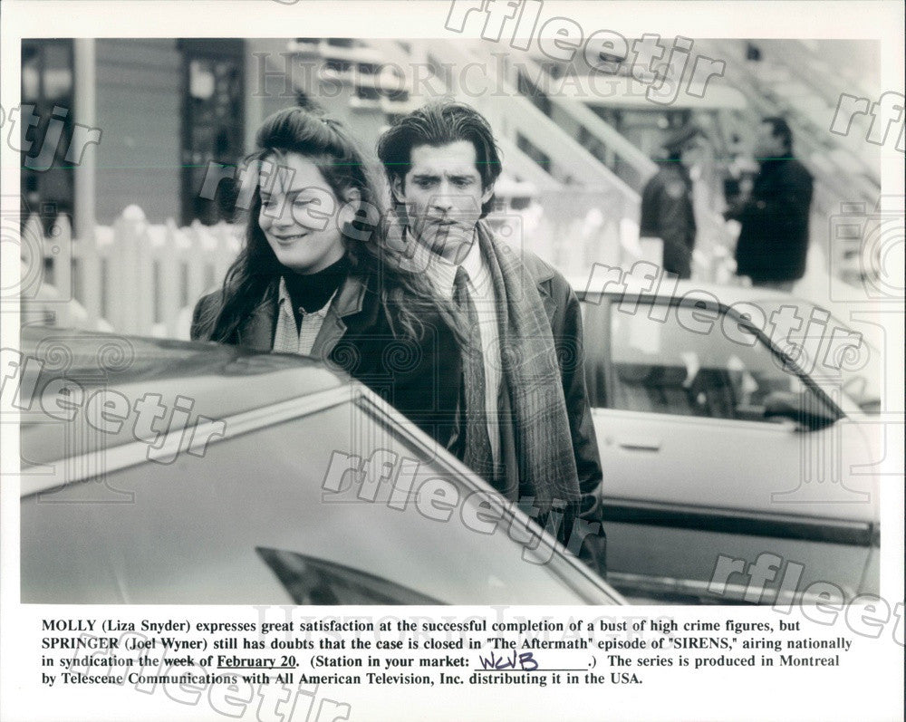 Undated Actors Liza Snyder &amp; Joel Wyner on TV Show Sirens Press Photo adz241 - Historic Images
