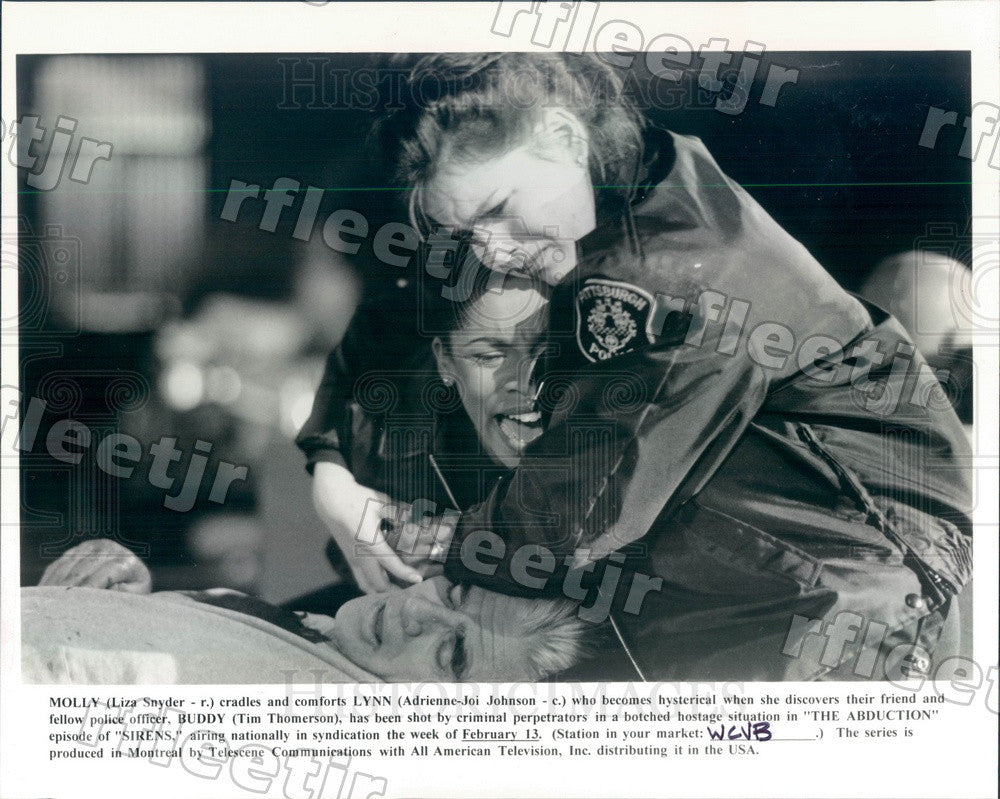 Undated Actors Liza Snyder/Adrienne-Joi Johnson/Tim Thomerson Press Photo adz243 - Historic Images