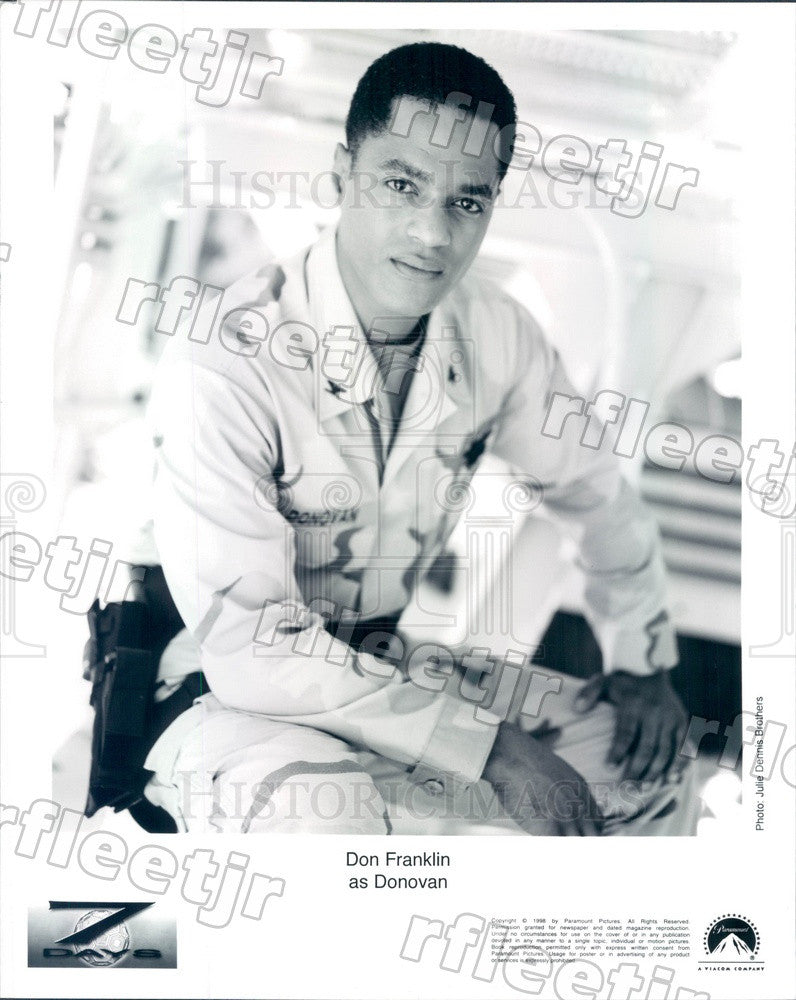 1998 American Actor Don Franklin on TV Show Seven Days Press Photo adz265 - Historic Images