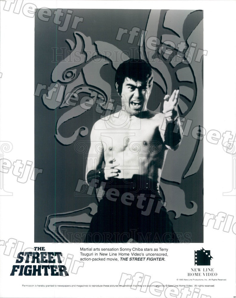 1995 Actor, Martial Artist Sonny Chiba in The Street Fighter Press Photo adz269 - Historic Images
