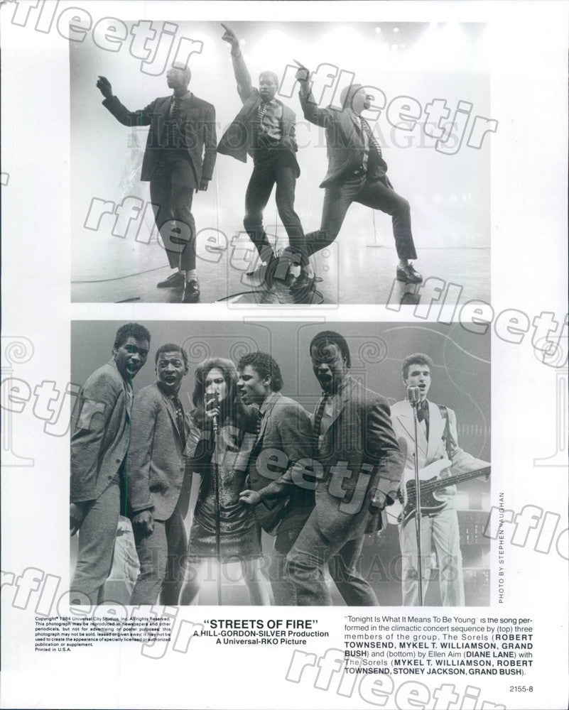 1984 Actors Diane Lane, Mykel Williamson, Robert Townsend Press Photo adz275 - Historic Images
