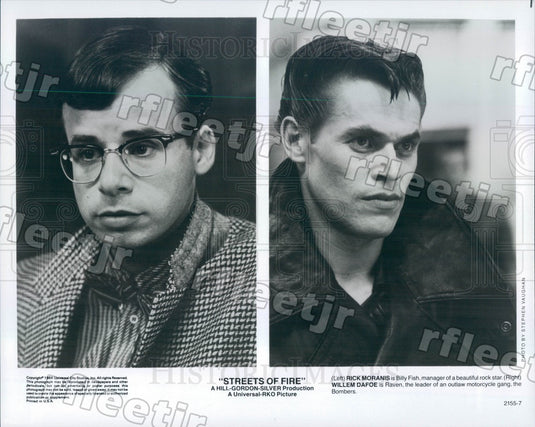 1984 Emmy Winning Actor Rick Moranis & Willem Dafoe Press Photo adz279 - Historic Images