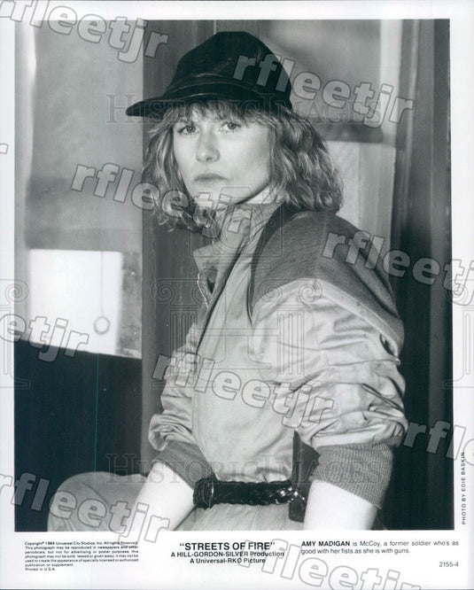1984 American Actress Amy Madigan in Film Streets of Fire Press Photo adz283 - Historic Images