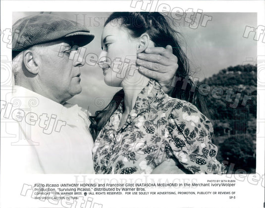 1996 Oscar Winning Actor Anthony Hopkins & Natascha McElhone Press Photo adz291 - Historic Images