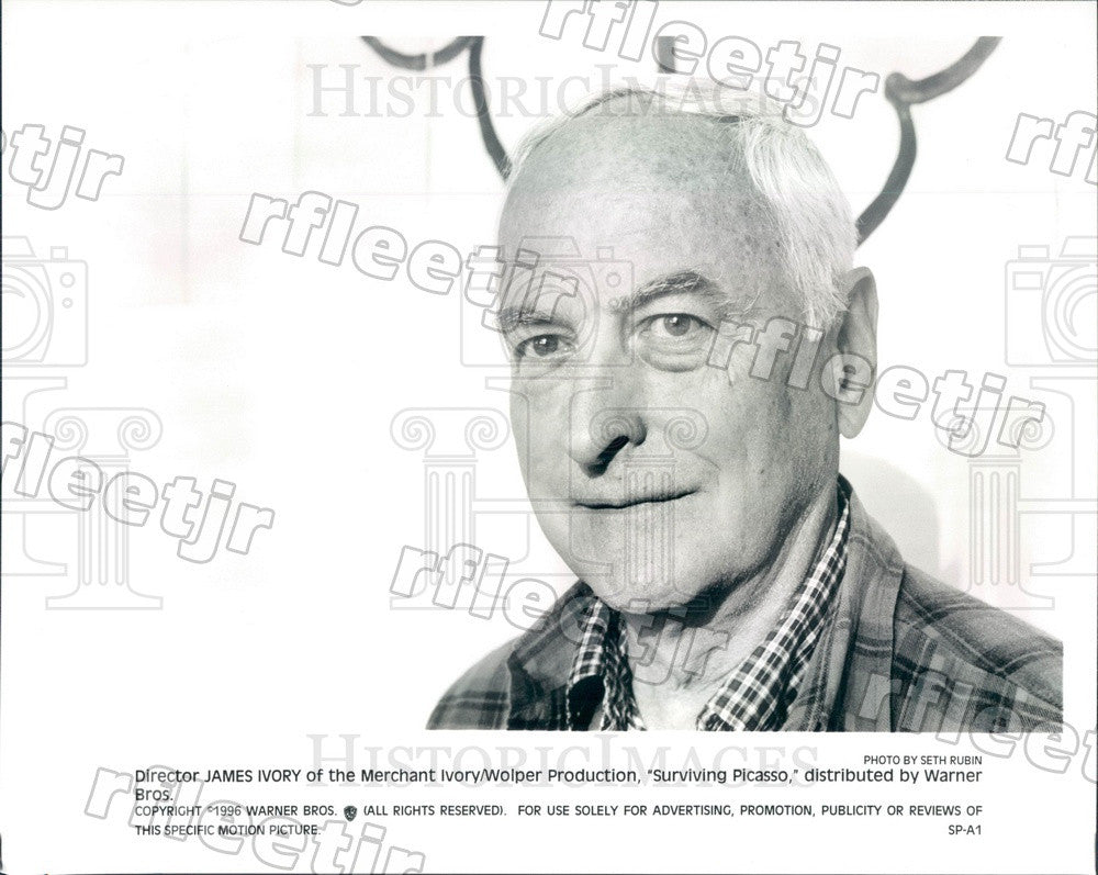 1996 Director James Ivory of Film Surviving Picasso Press Photo adz293 - Historic Images