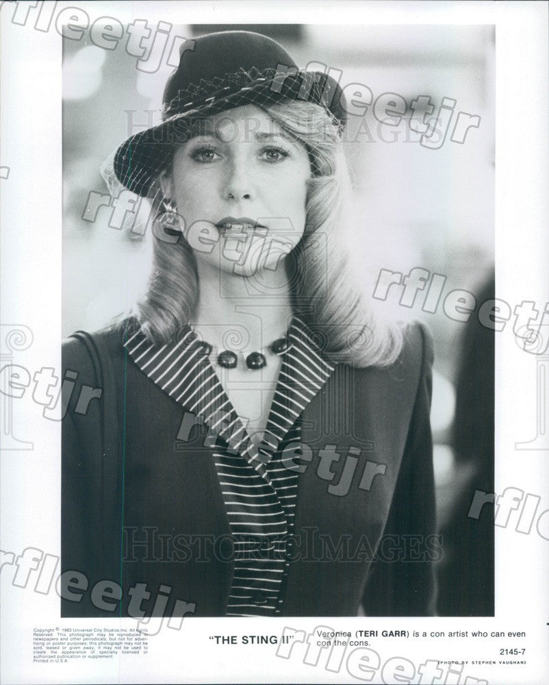 1983 American Actress Teri Garr in Film The Sting II Press Photo adz311 - Historic Images