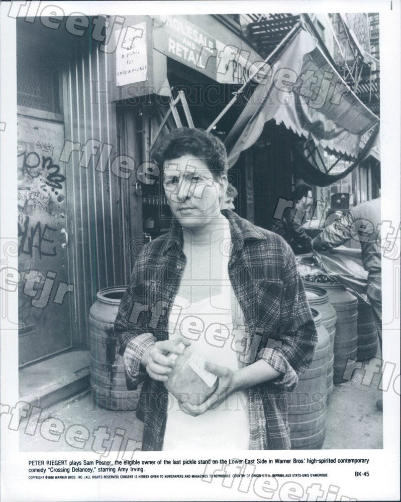 1988 American Actor Peter Riegert in Film Crossing Delancey Press Photo adz343 - Historic Images