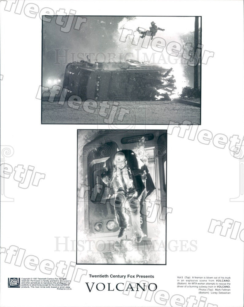 1997 Scenes From Film Volcano Press Photo adz355 - Historic Images