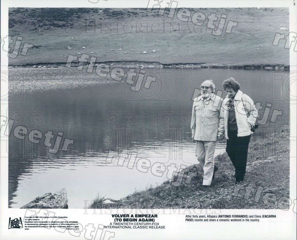 1983 Actors Encarna Paso &amp; Antonio Ferrandis Press Photo adz365 - Historic Images