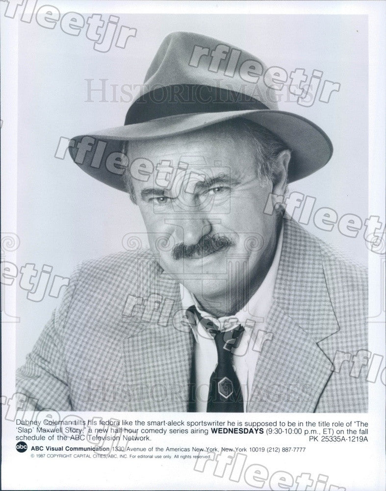 1987 Actor Dabney Coleman on TV Show The Slap Maxwell Story Press Photo adz385 - Historic Images