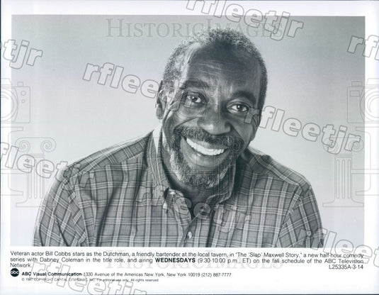 1987 Actor Bill Cobbs on TV Show The Slap Maxwell Story Press Photo adz393 - Historic Images
