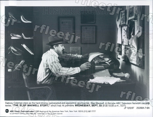 1987 Actor Dabney Coleman on TV Show The Slap Maxwell Story Press Photo adz407 - Historic Images