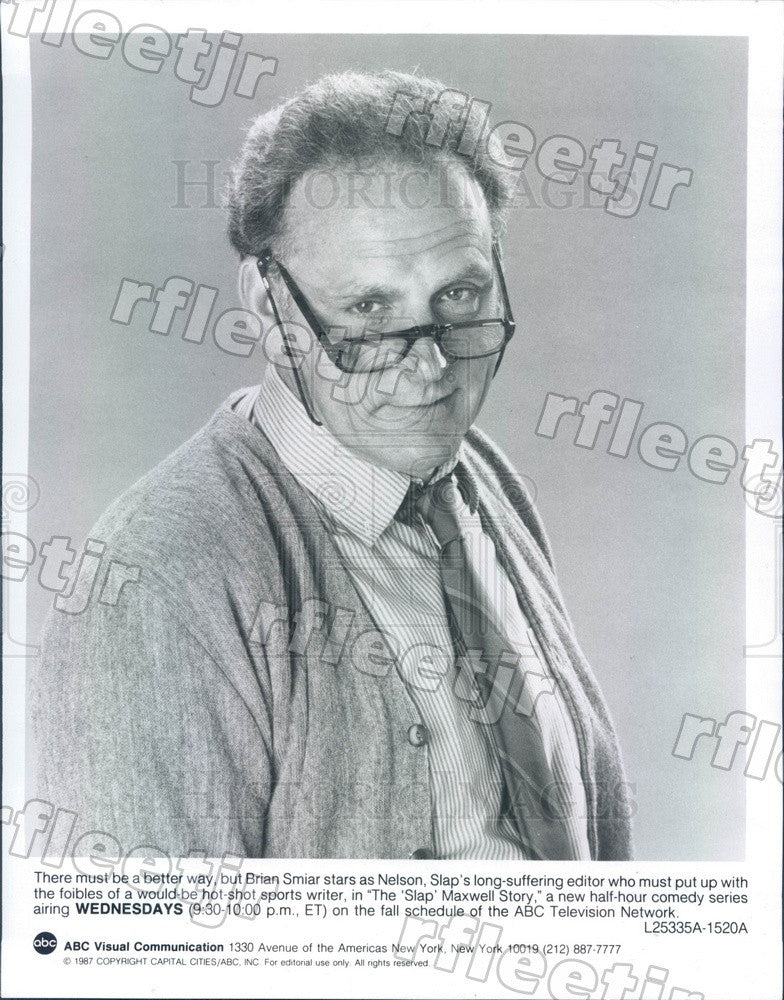 1987 Actor Brian Smiar on TV Show The Slap Maxwell Story Press Photo adz409 - Historic Images