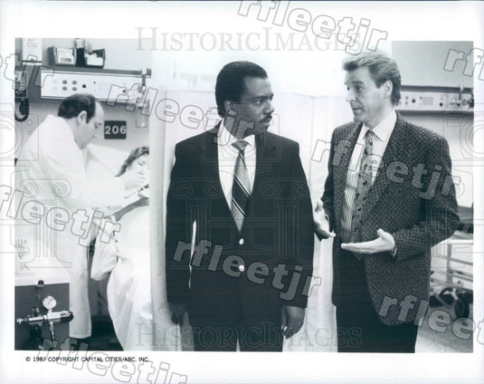 1987 Actors David Rasche, Harrison Page, Anne-Marie Martin Press Photo adz433 - Historic Images