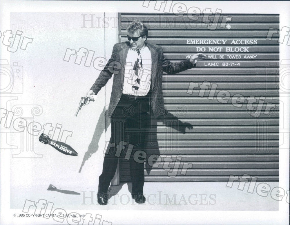 1986 American Actor David Rasche on TV Show Sledge Hammer! Press Photo adz445 - Historic Images