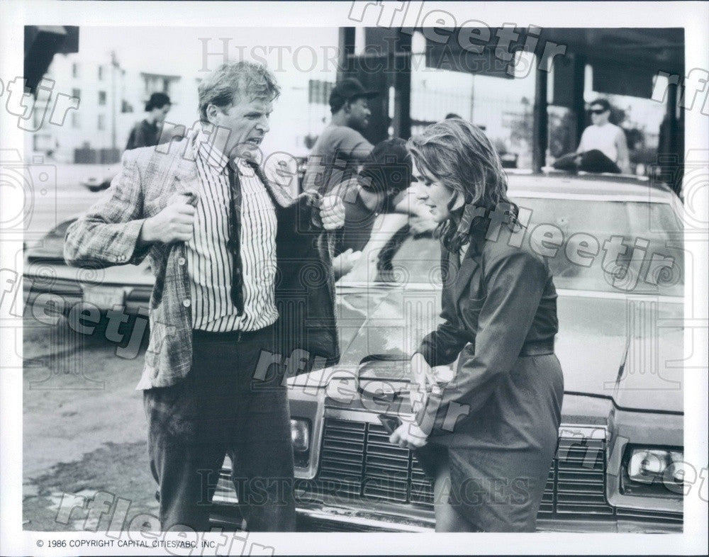 1986 Actors David Rasche &amp; Anne-Marie Martin on TV Show Press Photo adz447 - Historic Images