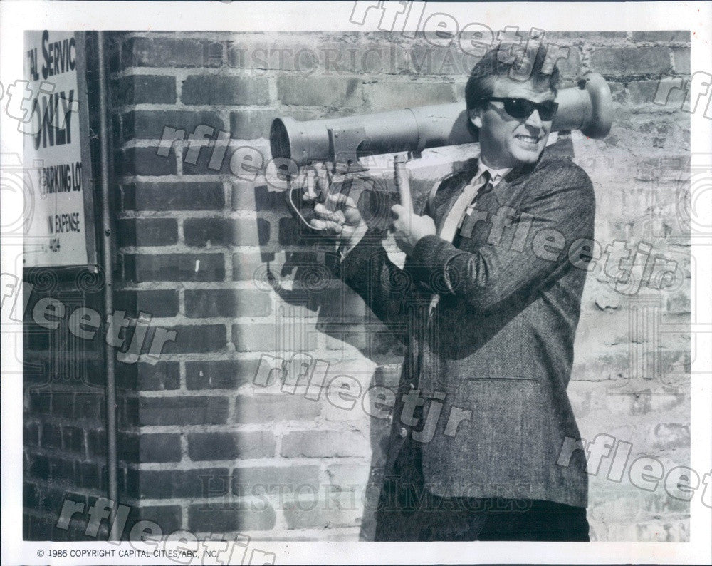 1986 American Actor David Rasche on TV Show Sledge Hammer! Press Photo adz453 - Historic Images