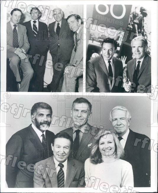 1987 60 Minutes Correspondents Mike Wallace, Morley Safer Press Photo adz469 - Historic Images