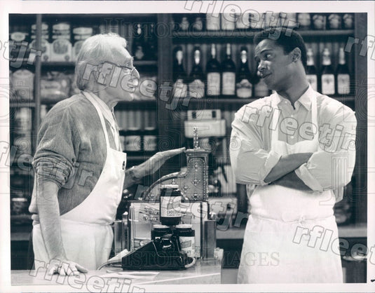 1990 Actors Harold Gould & Bobby Hosea on Singer & Sons Press Photo adz479 - Historic Images