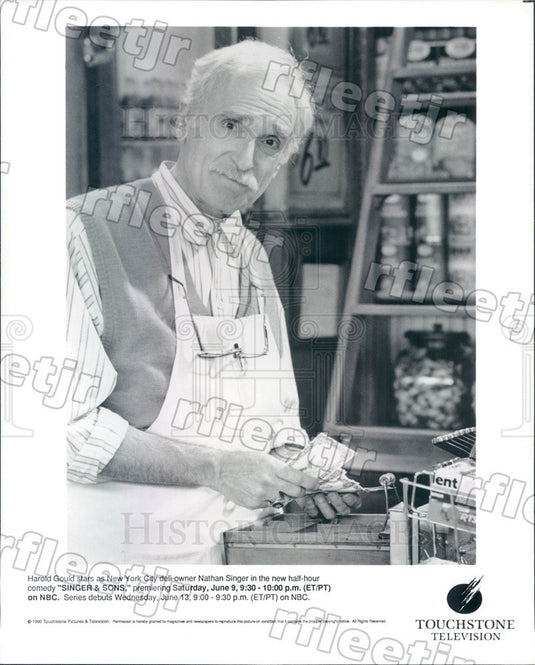 1990 American Actor Harold Gould on TV Show Singer & Sons Press Photo adz485 - Historic Images