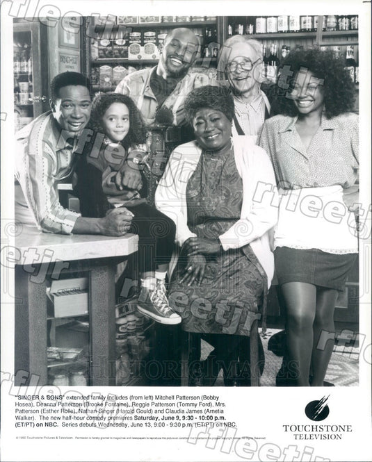 1990 Actors Harold Gould/Esther Rolle/Bobby Hosea/Tommy Ford Press Photo adz491 - Historic Images