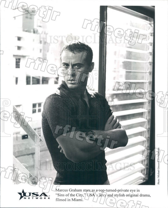 Undated Australian Actor Marcus Graham on Sins of the City Press Photo adz495 - Historic Images