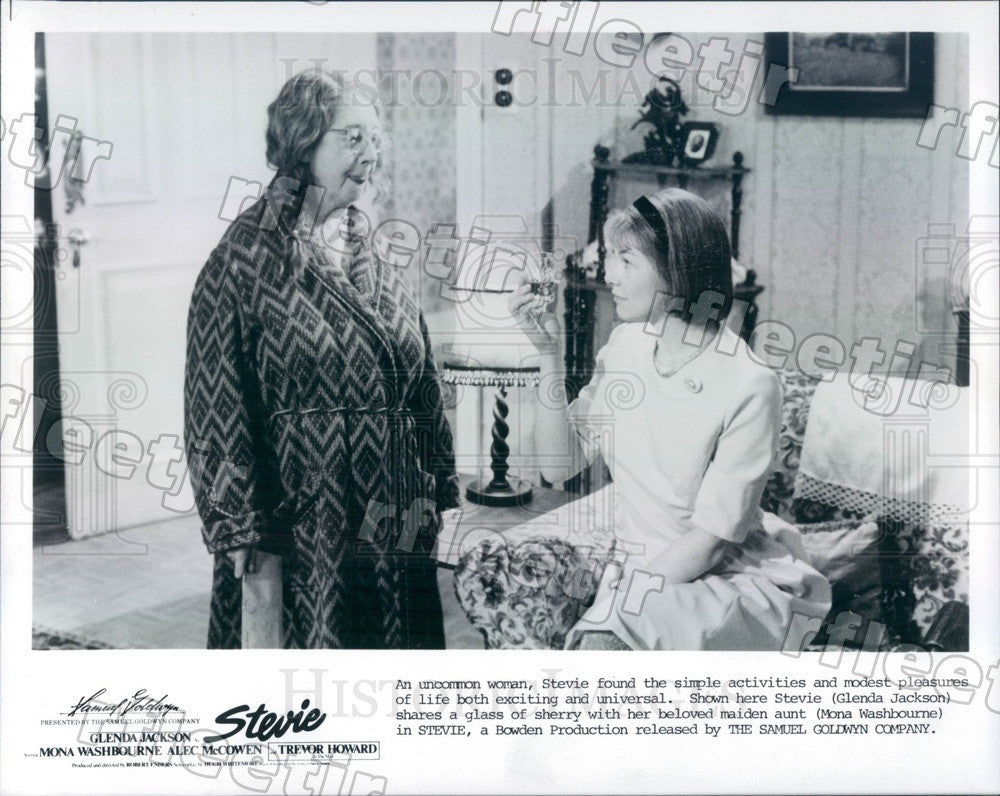 Undated Oscar Winning Actor Glenda Jackson &amp; Mona Washbourne Press Photo adz527 - Historic Images