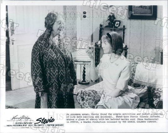Undated Oscar Winning Actor Glenda Jackson & Mona Washbourne Press Photo adz527 - Historic Images