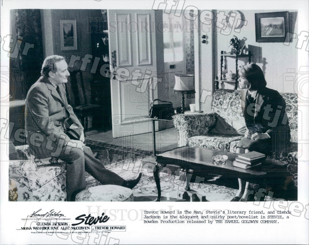 Undated Award Winning Actors Glenda Jackson &amp; Trevor Howard Press Photo adz531 - Historic Images