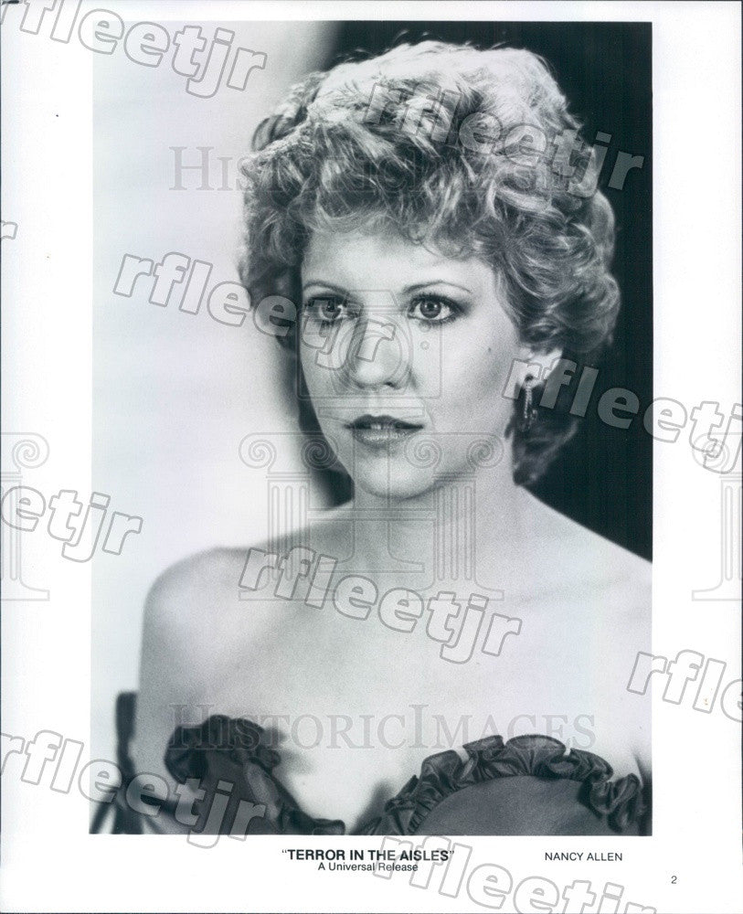 Undated Actress Nancy Allen in Film Terror In The Aisles Press Photo adz535 - Historic Images