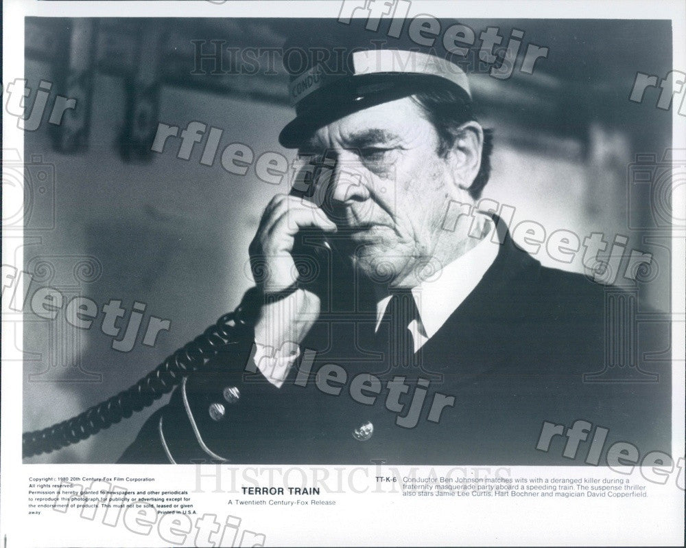 1980 American Actor Ben Johnson in Film Terror Train Press Photo adz539 - Historic Images