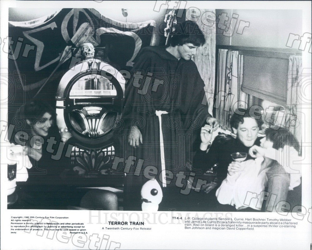 1980 Actors Sandee Currie, Hart Bochner, Jamie Lee Curtis Press Photo adz541 - Historic Images