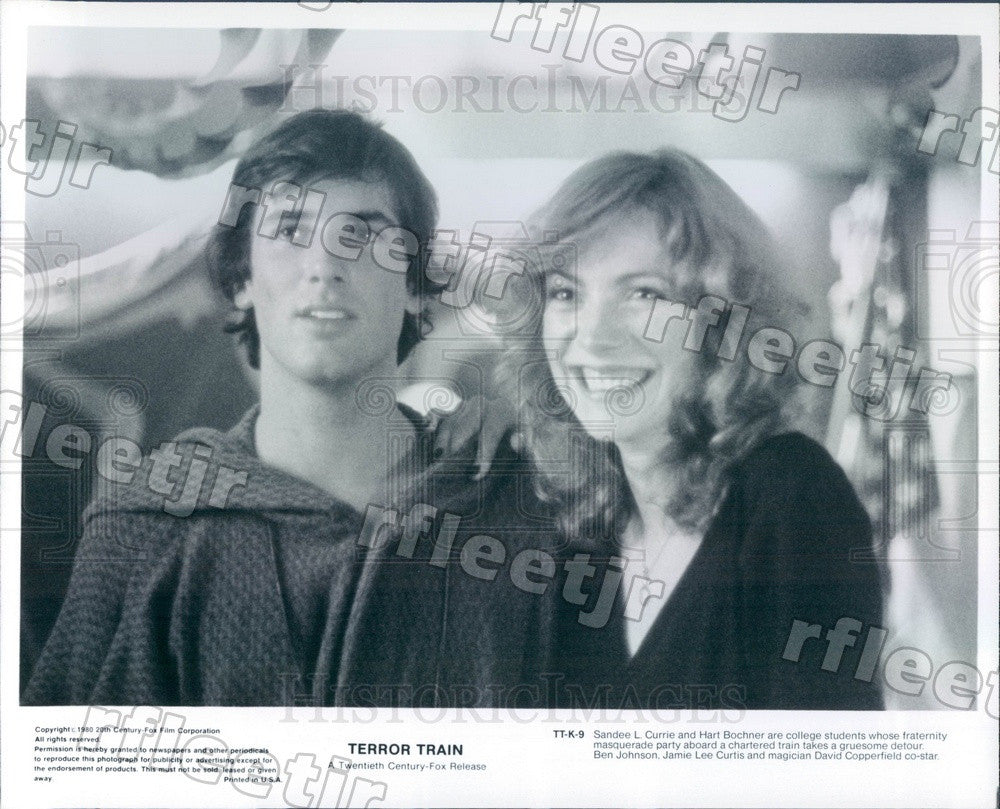 1980 Actors Sandee Currie &amp; Hart Bochner in Film Terror Train Press Photo adz543 - Historic Images