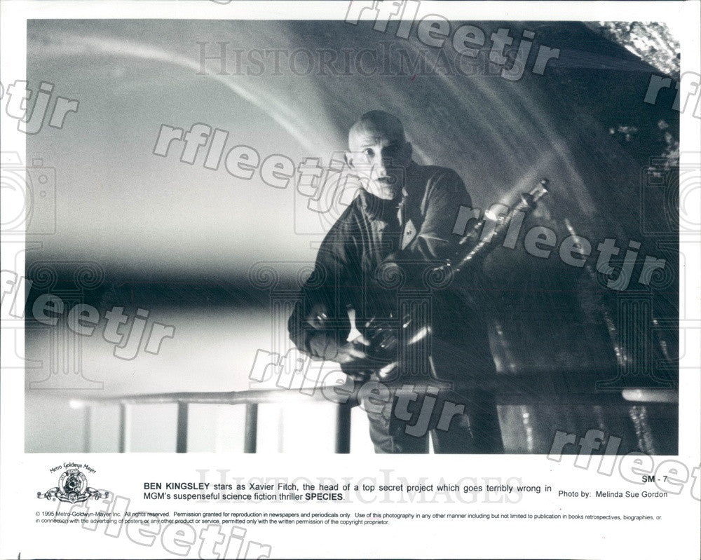1995 Oscar Winning Actor Ben Kingsley in Film Species Press Photo adz77 - Historic Images
