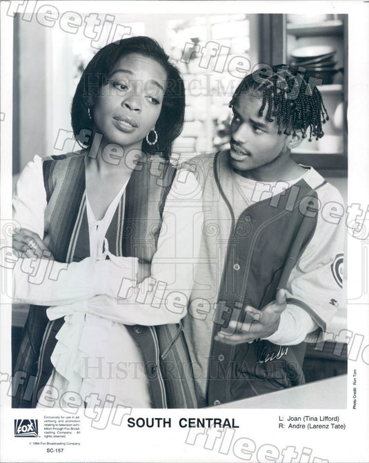 1994 Actors Tina Lifford, Larenz Tate on TV Show South Central Press Photo adz97 - Historic Images