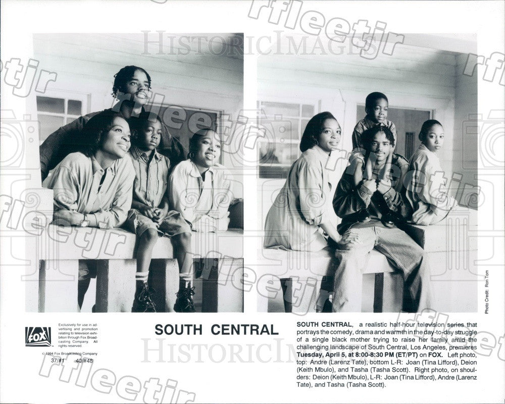 1994 Actor Tina Lifford, Larenz Tate, Keith Mbulo, Tasha Scott Press Photo adz99 - Historic Images